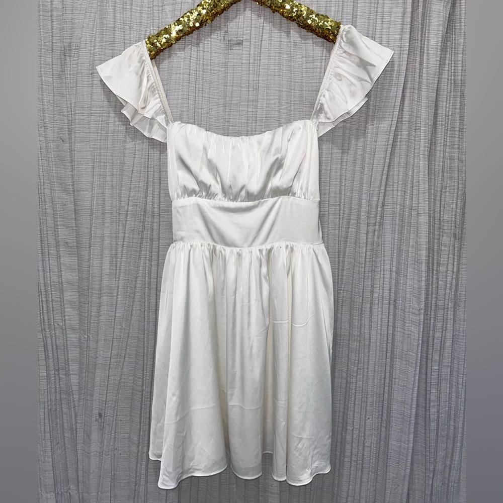 Altar’d State White Satin Dress